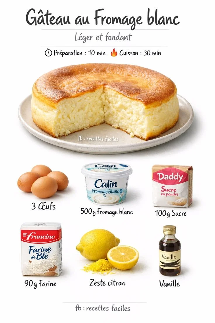 Gâteau au fromage blanc