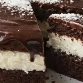 Gâteau Fondant Chocolat Mousse Coco, une douceur chocolatée crémeuse