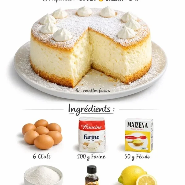 Gâteau Nuage Japonais, un dessert léger et moelleux aux saveurs délicates
