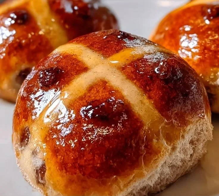 Golden Apple Hot Cross Buns