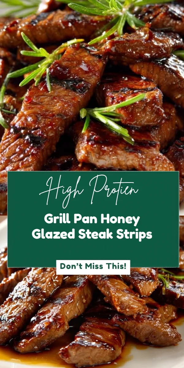 Grill Pan Honey Glazed Steak Strips