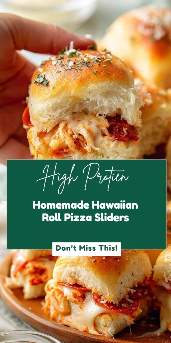 Homemade Hawaiian Roll Pizza Sliders