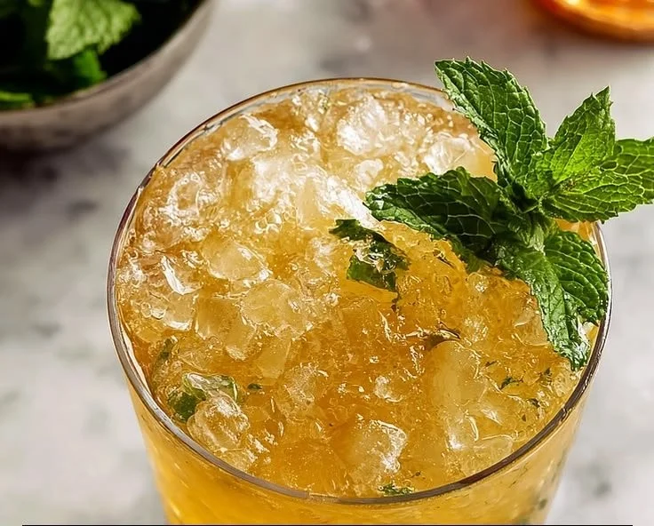 Homemade Honey Mint Julep
