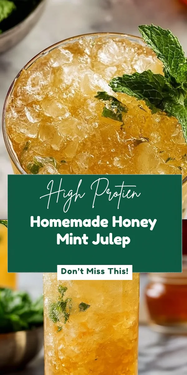 Homemade Honey Mint Julep