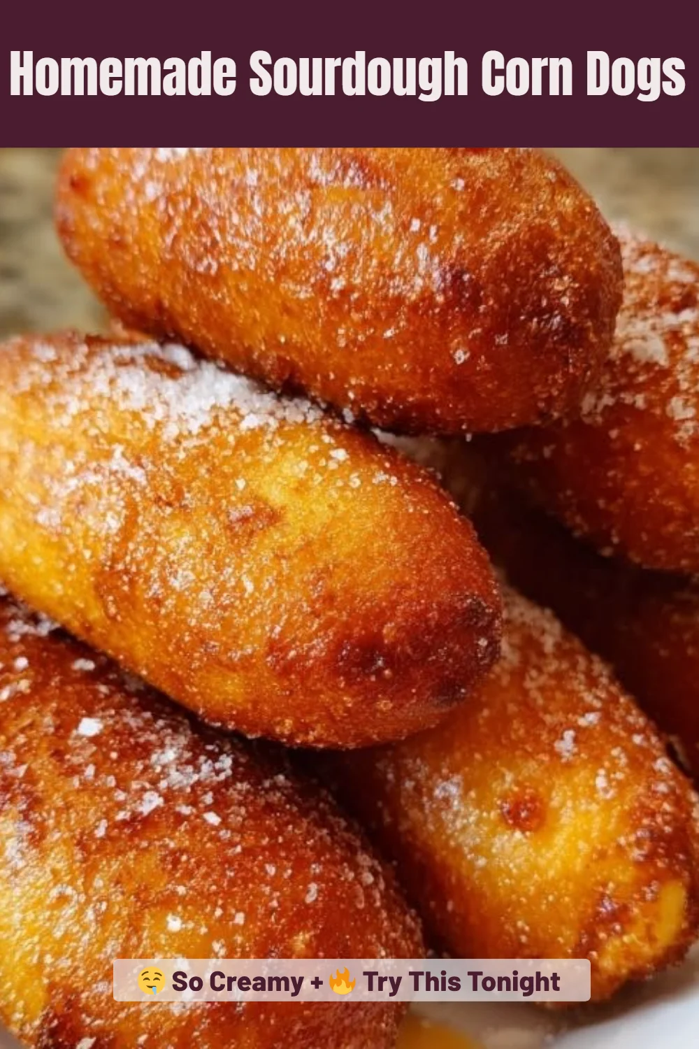 Homemade Sourdough Corn Dogs