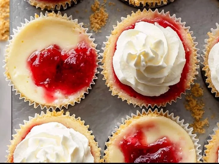 Homemade Strawberry Cheesecake Cupcakes