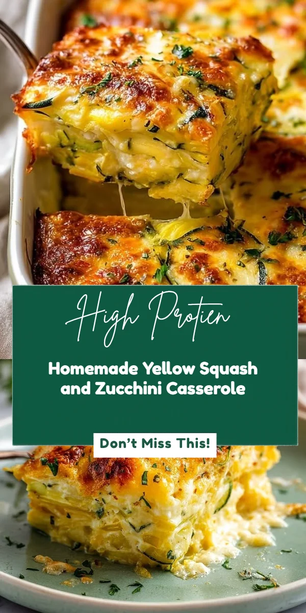 Homemade Yellow Squash and Zucchini Casserole