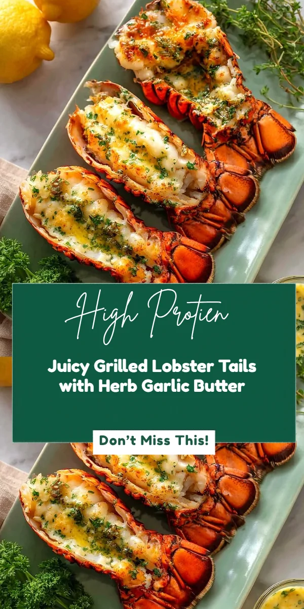 Juicy Grilled Lobster Tails with Herb Garlic Butter