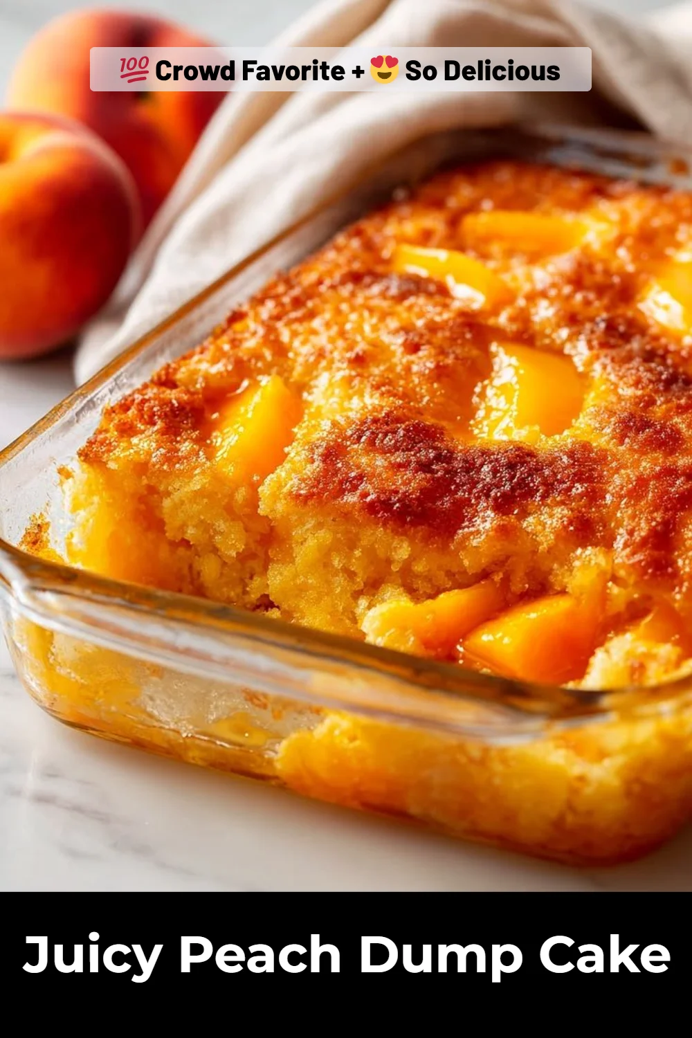 Juicy Peach Dump Cake