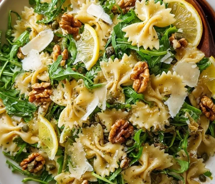 Lemon Arugula Pasta Salad