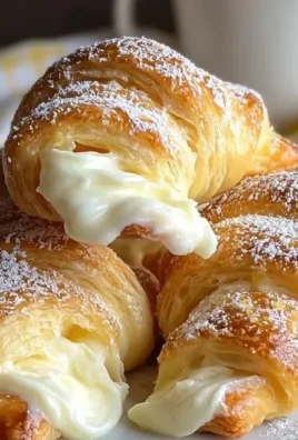 Freshly baked Lemon Cream Cheese Crescent Rolls on a cooling rack