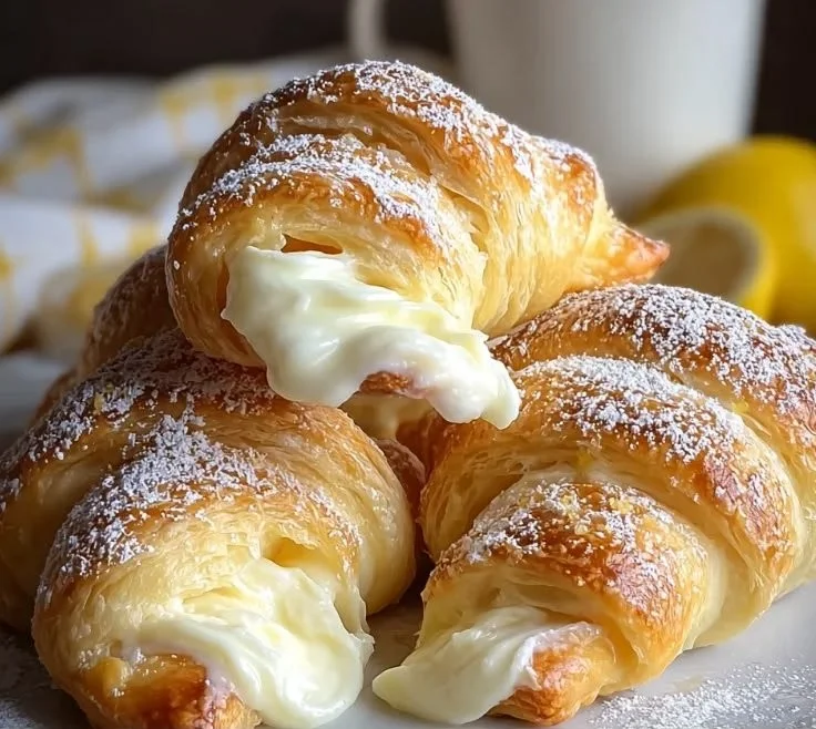 Lemon Cream Cheese Crescent Rolls