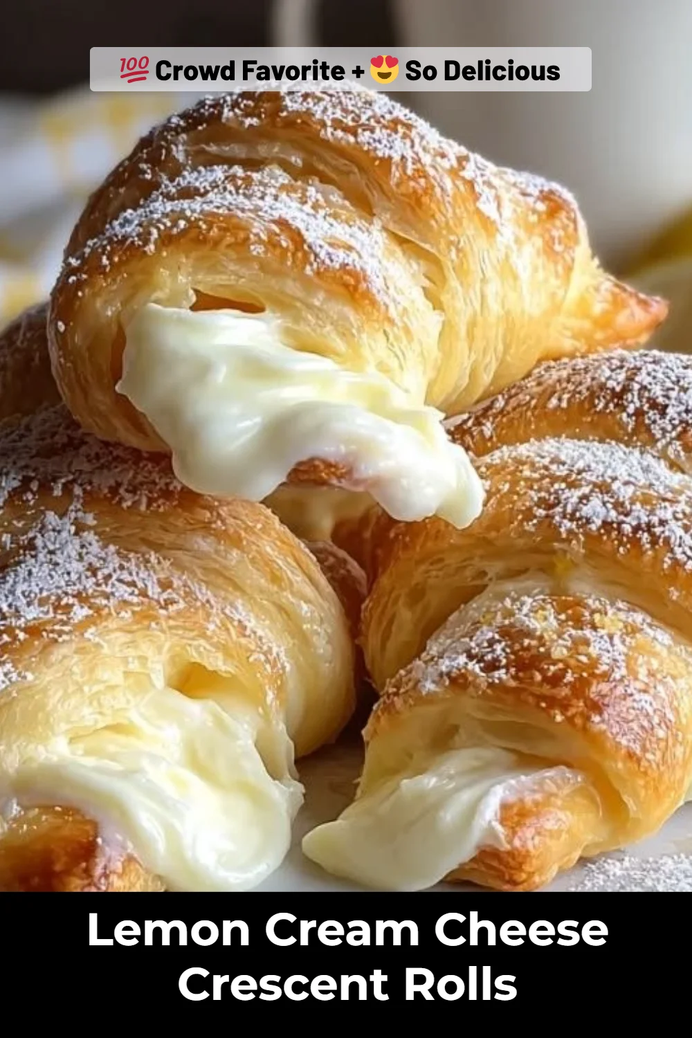 Lemon Cream Cheese Crescent Rolls