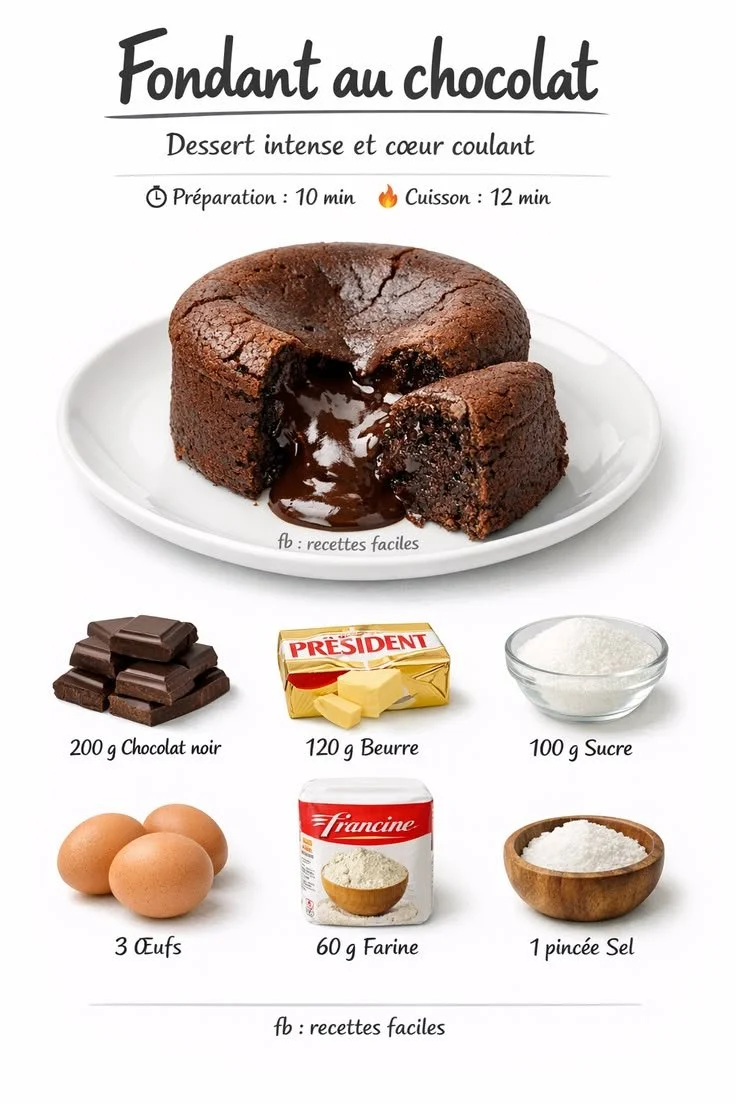 Light Chocolate Fondant (Sugar-Free and Butter-Free)