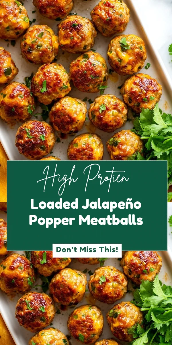 Loaded Jalapeño Popper Meatballs