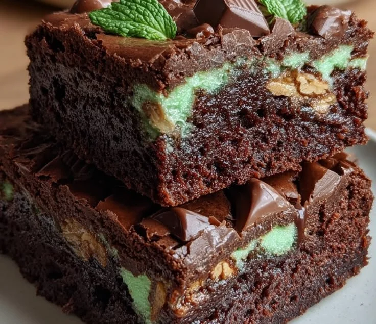 Mint Aero Brownies