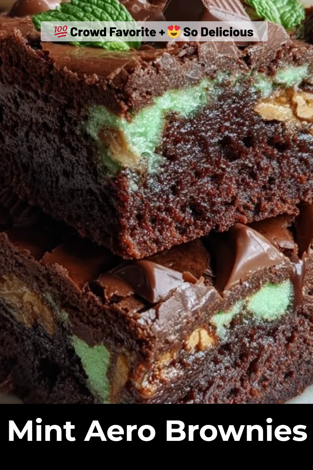 Mint Aero Brownies