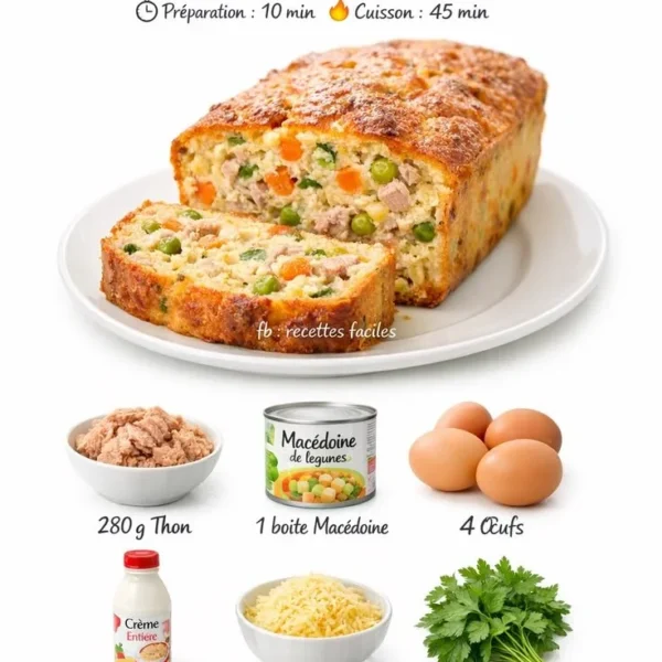 Pain de thon à la macédoine, une délicieuse recette de poisson