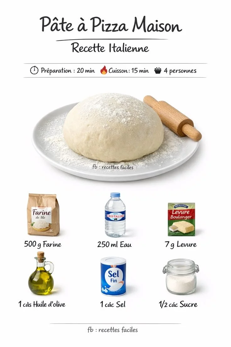 Pâte à pizza maison — recette italienne