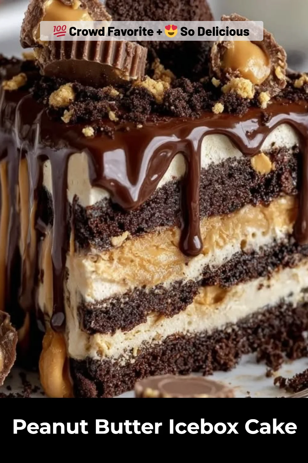 Peanut Butter Icebox Cake