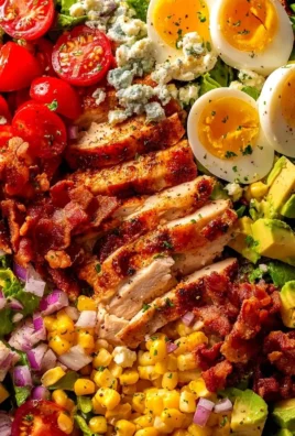 Chick Fil A Cobb Salad with fresh vegetables and grilled chicken