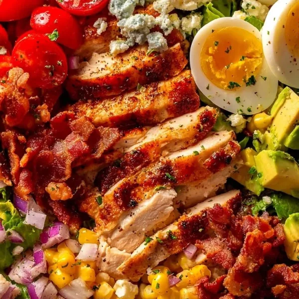 Chick Fil A Cobb Salad with fresh vegetables and grilled chicken