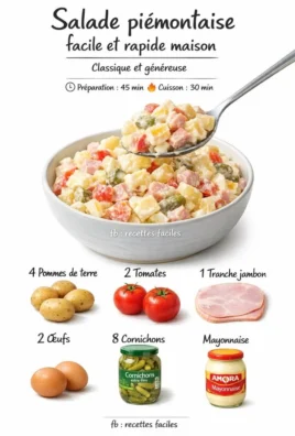 A colorful Piedmontese Salad featuring fresh vegetables and traditional ingredients.