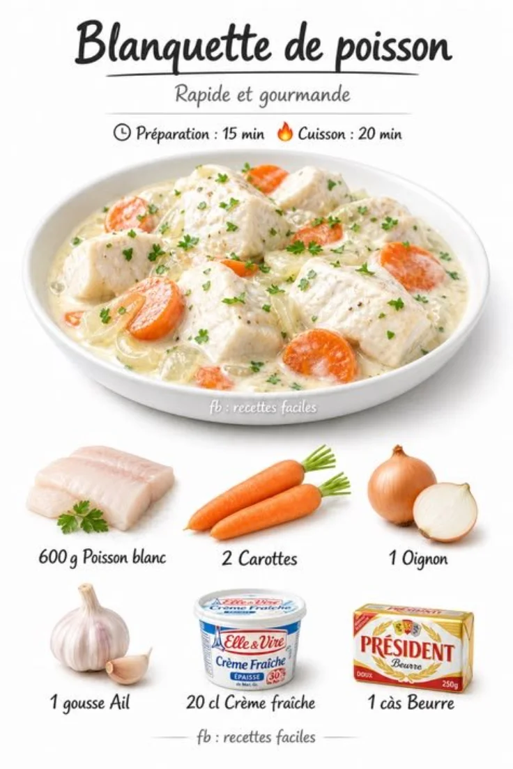 Quick and Tasty Fish Blanquette
