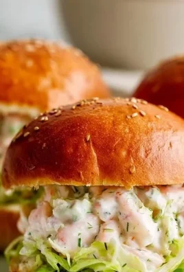Quick shrimp salad sandwich with fresh ingredients and creamy dressing