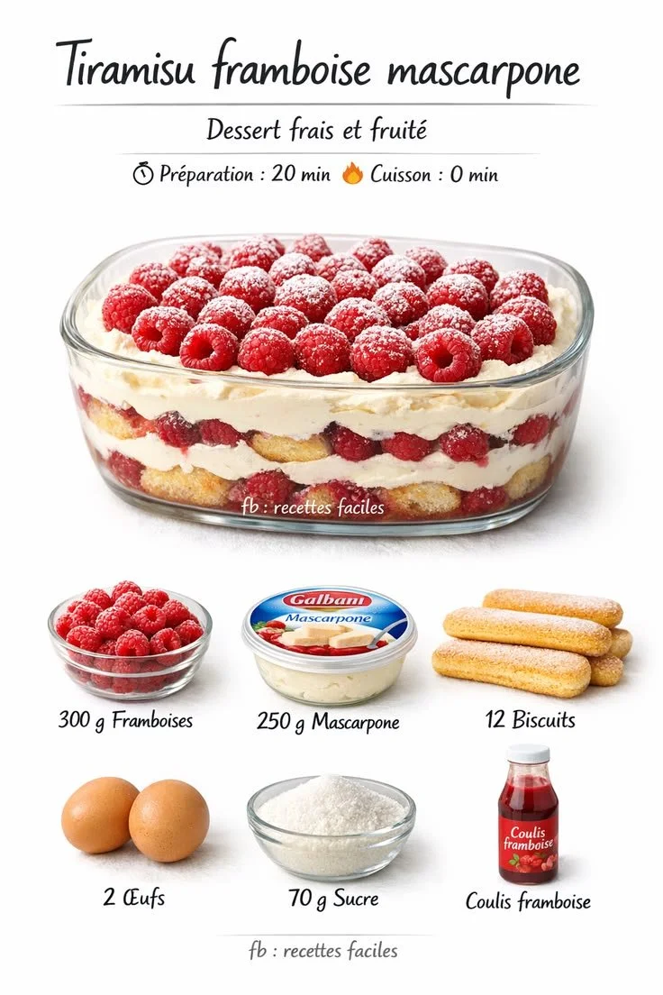 Raspberry and Mascarpone Tiramisu