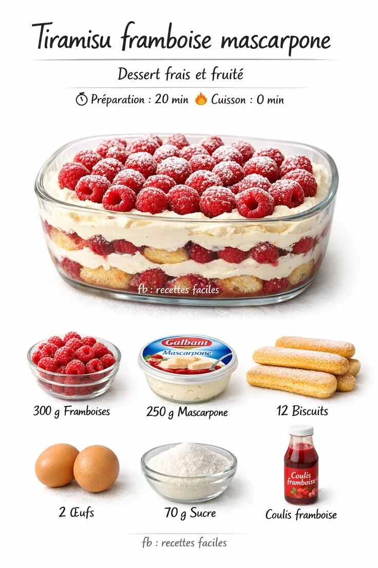 Raspberry and Mascarpone Tiramisu