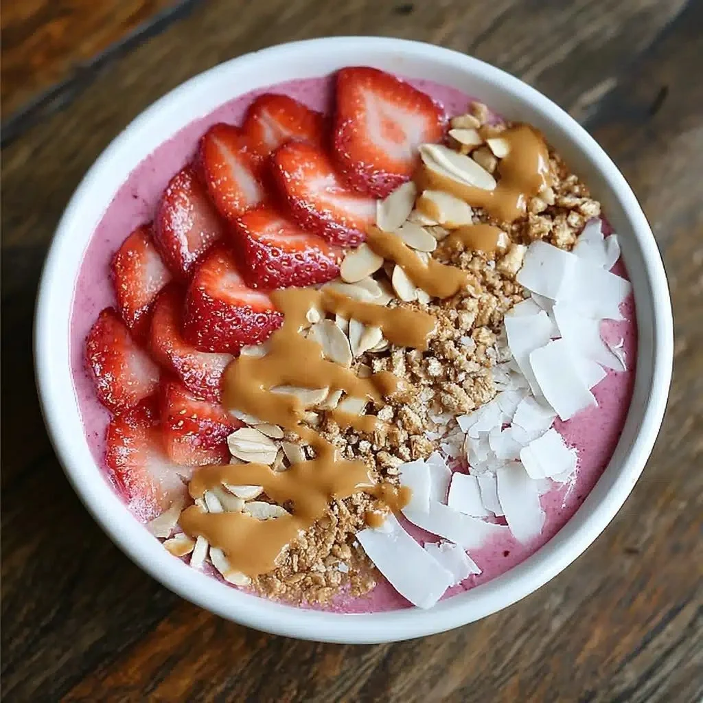 Recette de bol de smoothie protéiné aux baies