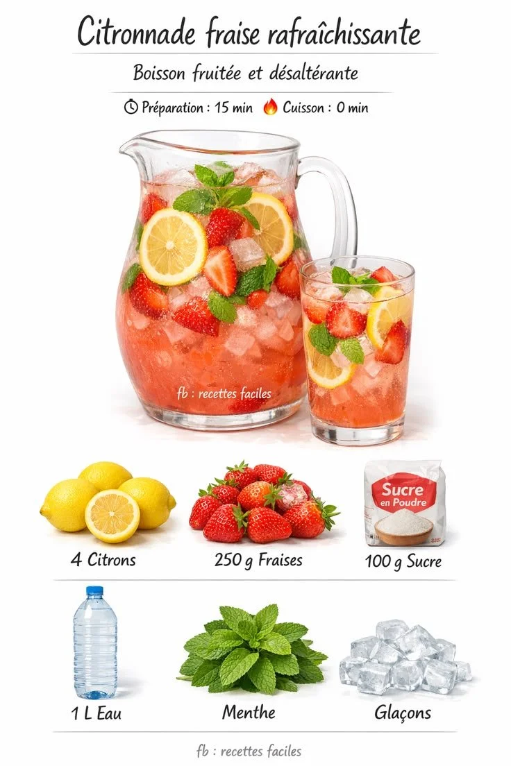 Refreshing Strawberry Lemonade
