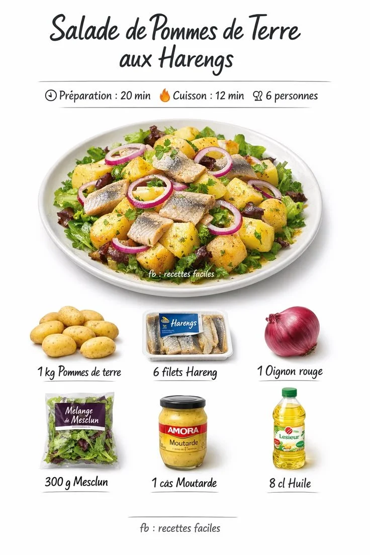 Salade de pommes de terre aux harengs