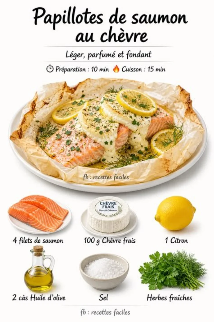 Salmon Papillotes with Goat Cheese