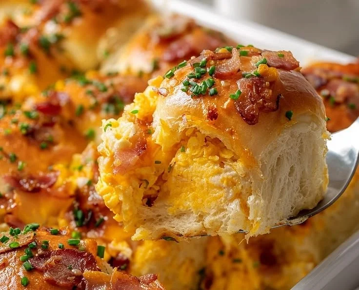 Simple Hawaiian Roll Breakfast Sliders