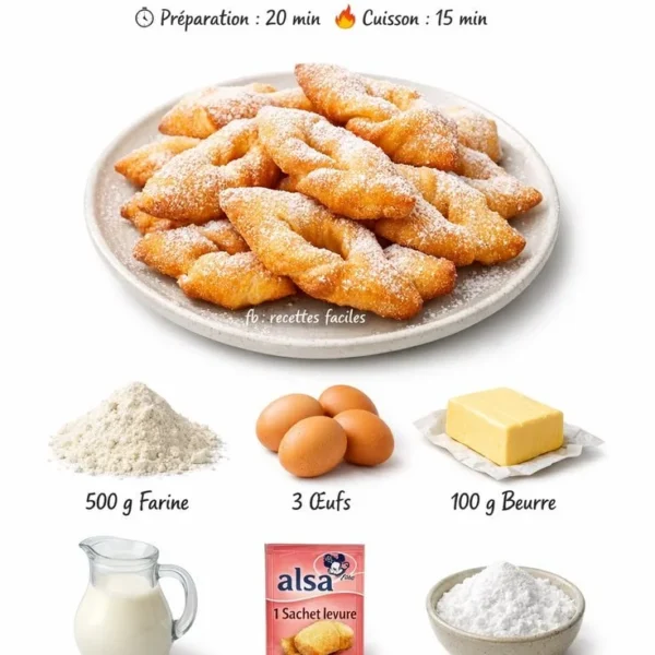 Delicious soft and light bugnes perfect for celebrations