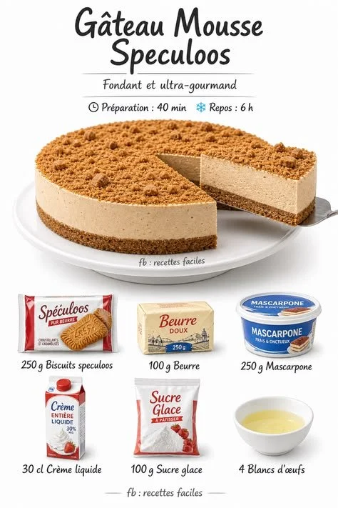 Speculoos Mousse Cake