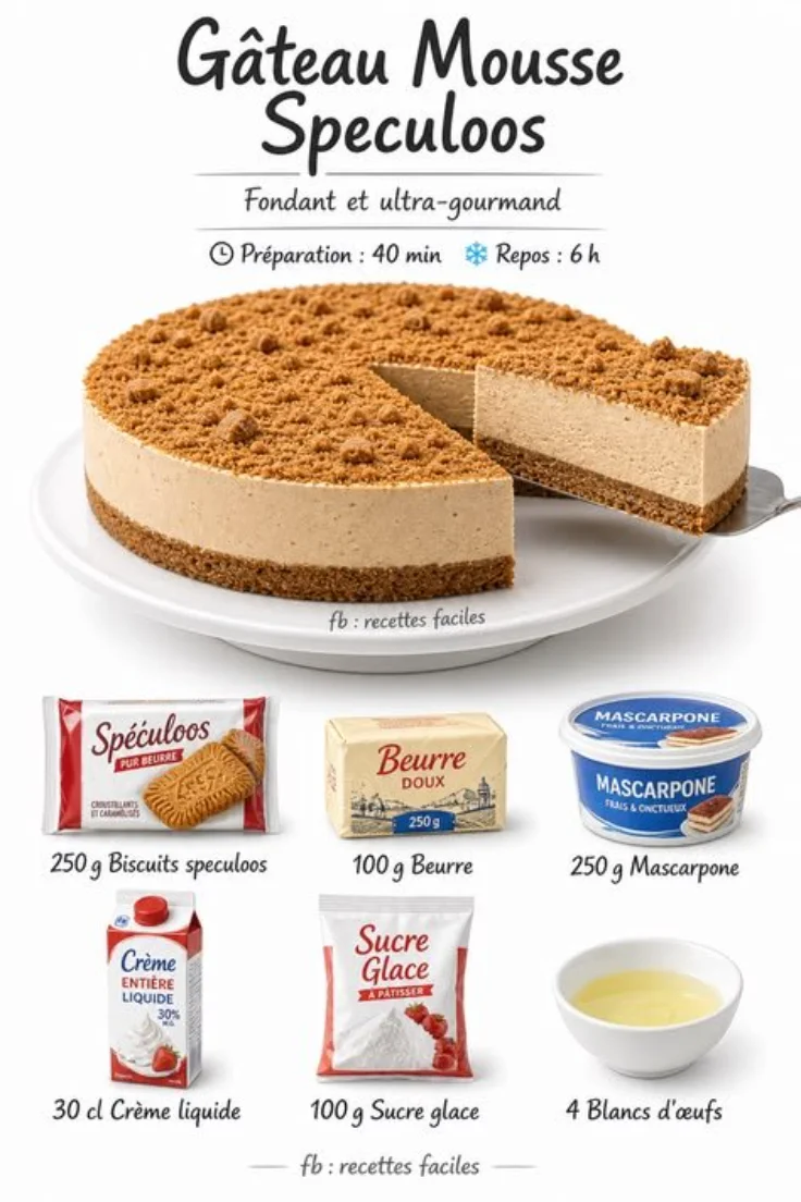 Speculoos Mousse Cake