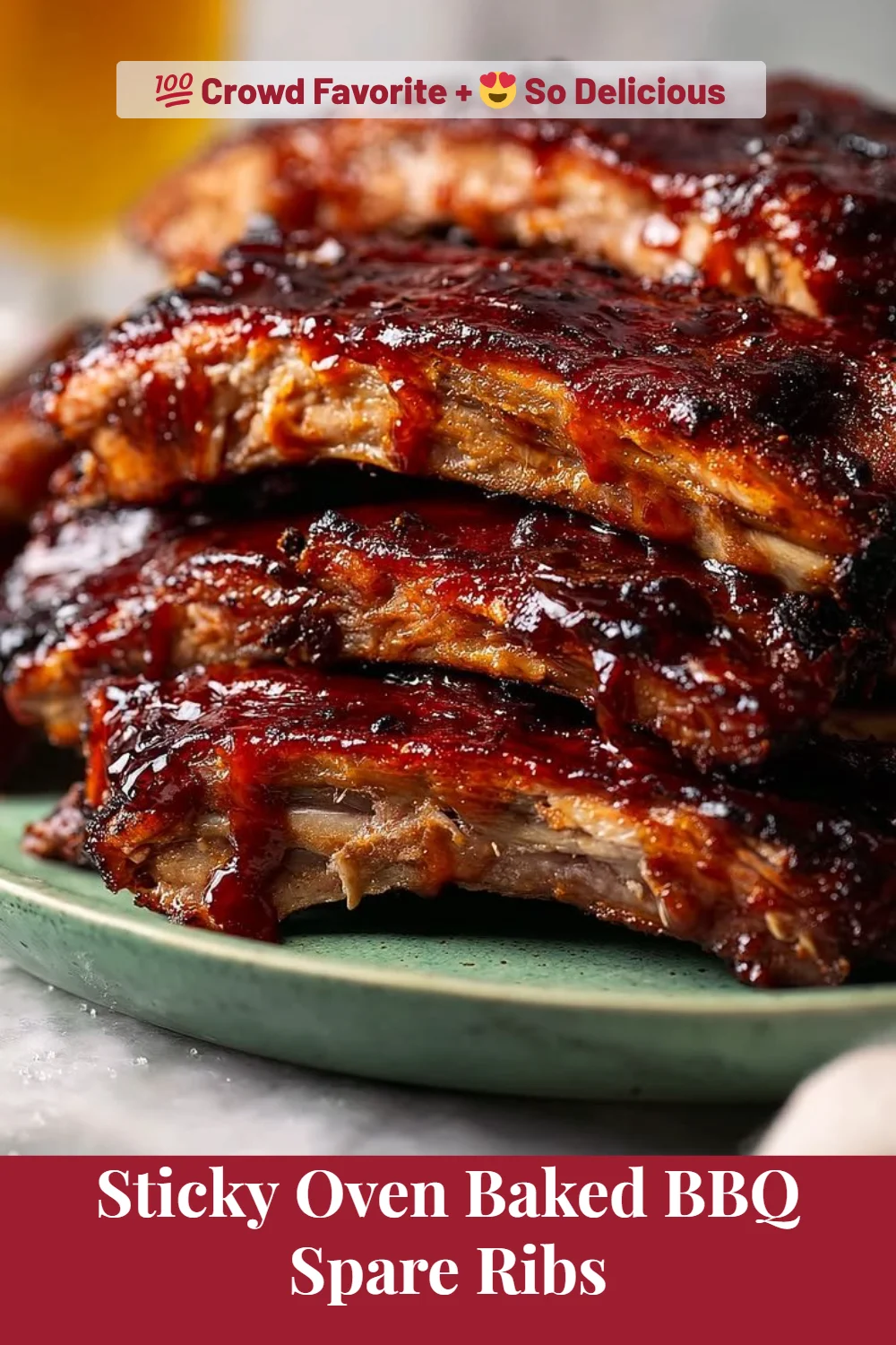 Sticky Oven Baked BBQ Spare Ribs