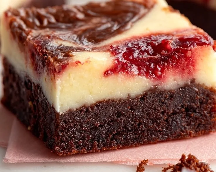 Strawberry Cheesecake Brownies