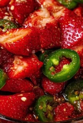 Strawberry jalapeño cowboy dish showcasing vibrant flavors and colors.