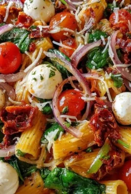 Delicious Sun-Dried Tomato Pasta Salad with fresh vegetables