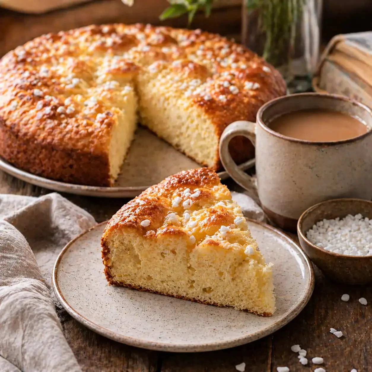 Tarte au sucre moelleuse (recette traditionnelle du Nord)