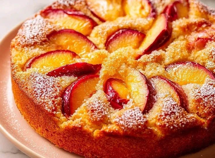 Tasty Peach Cake