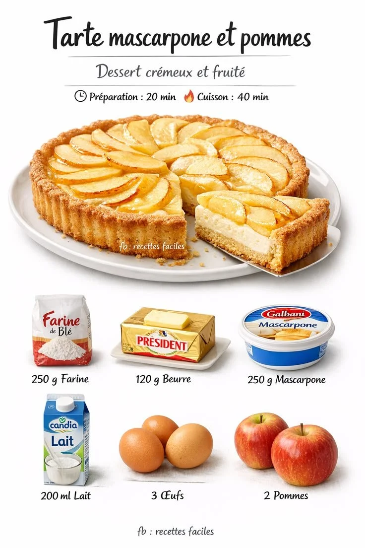 The Mascarpone and Apple Tart