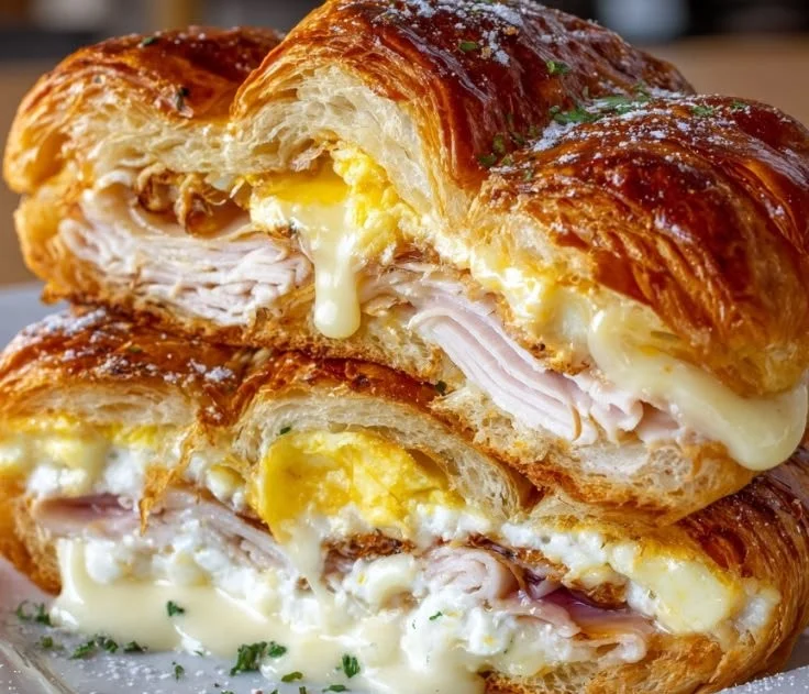 Turkey and Havarti Croissant Sandwich